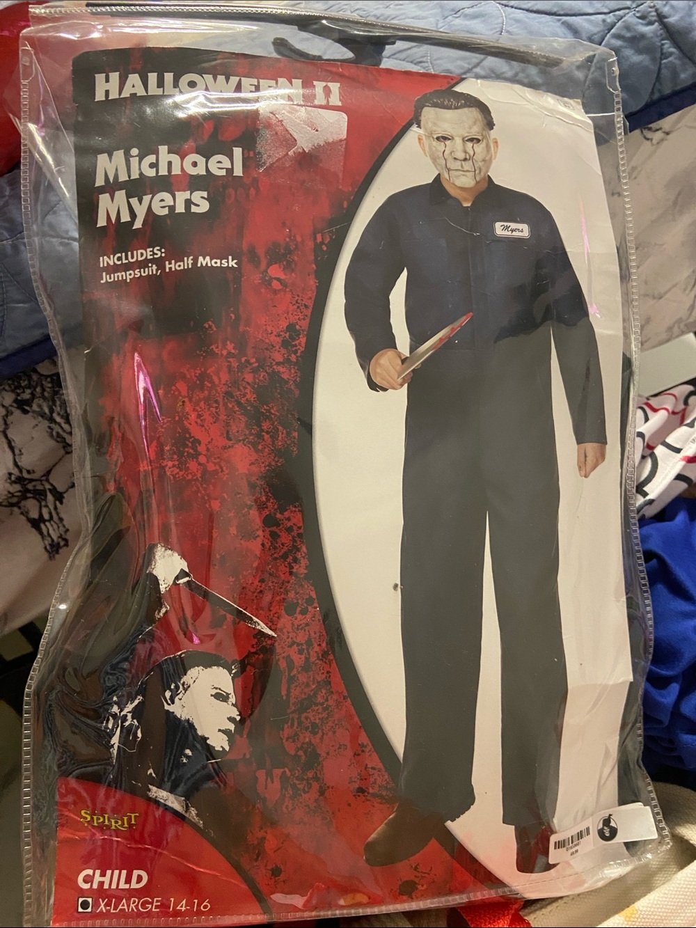 SPIRIT HALLOWEEN Grey MICHAEL MYERS Halloween II Costume